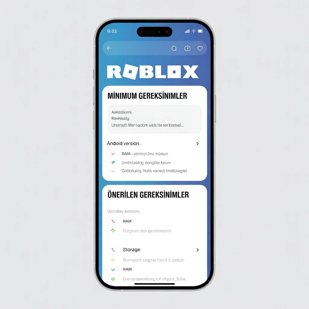 Roblox APK (v2.713.911) İndir 2026'da Premium Özellikler Açık 22 Android Minimum ve Önerilen Gereksinimler!!